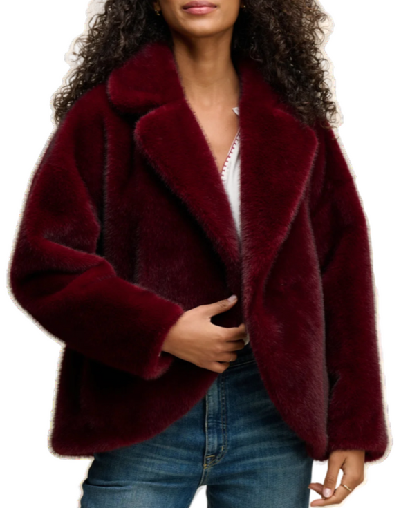 Velvet - Carolyn Jacket in Burgundy