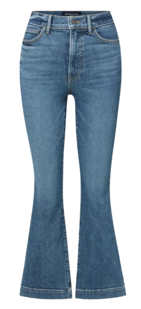 Veronica Beard - Carson High Rise Ankle Flare in Roadside Blue