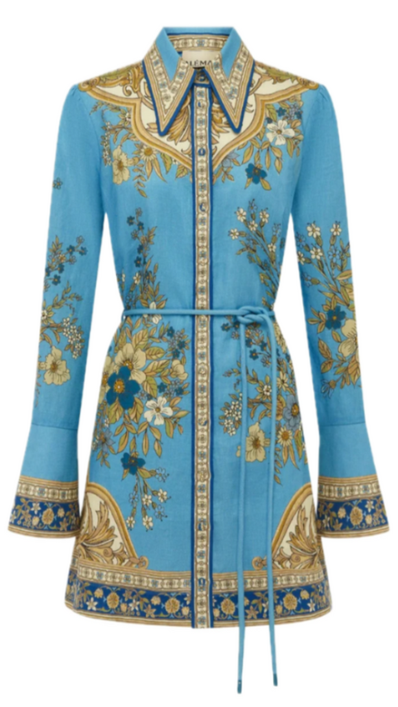 Alemais - Cassie Mini Dress in Blue