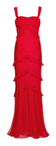 Saloni - Chandra Dress in Bright Fuchsia