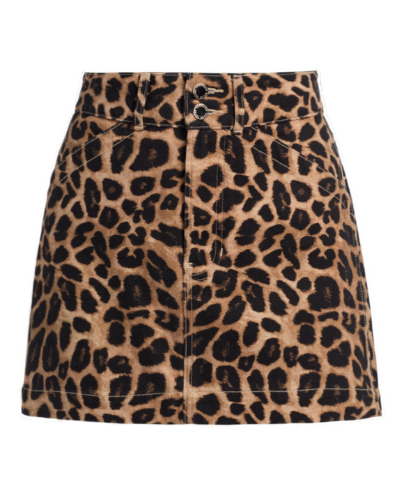 Veronica Beard - Chloe Skirt in Washed Leopard