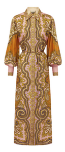 Alemais - Clemenza Silk Shirtdress in Multi