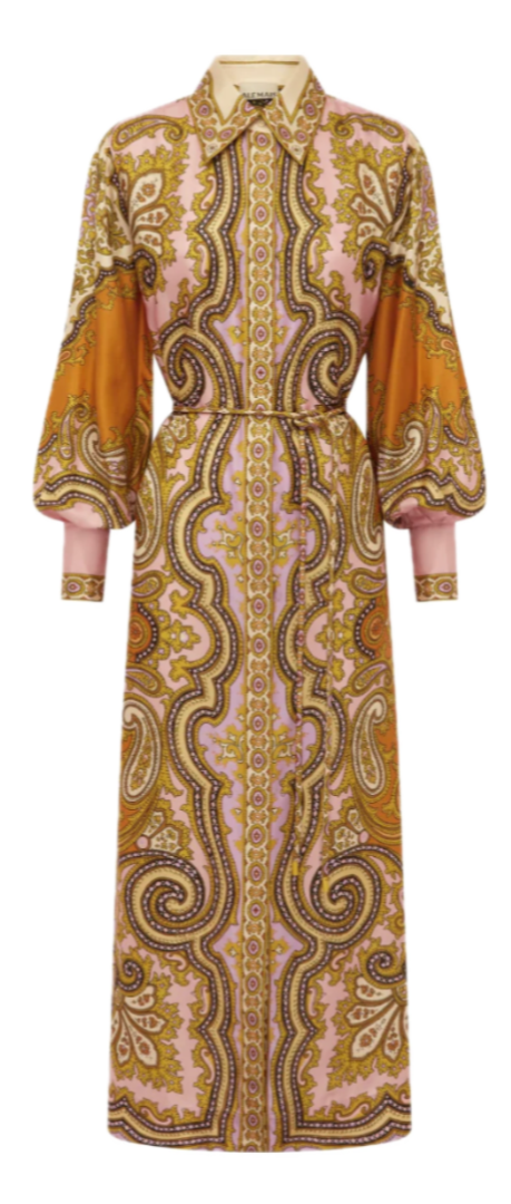 Alemais - Clemenza Silk Shirtdress in Multi