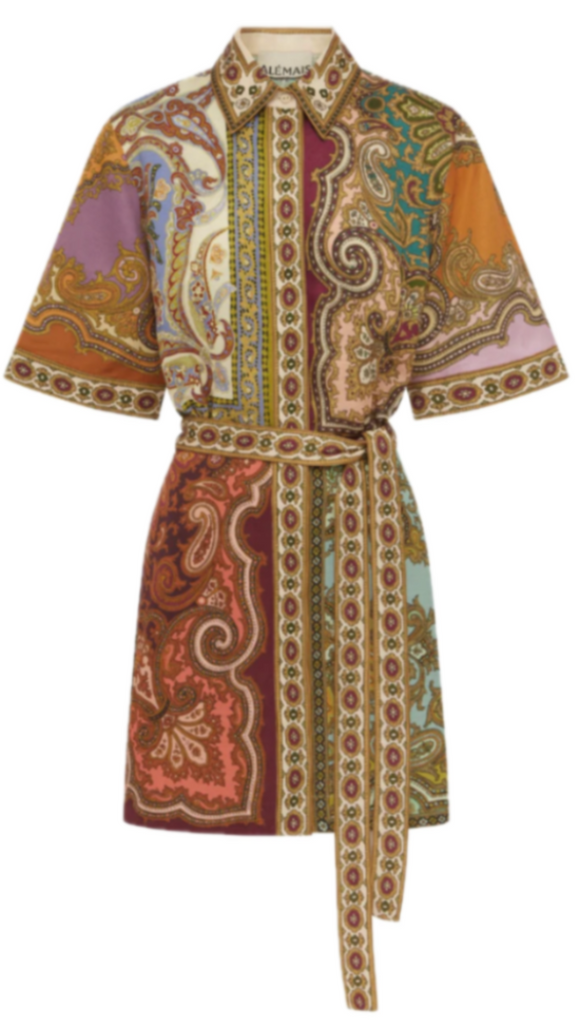 Alemais - Clemenza Spliced Mini Dress in Multi