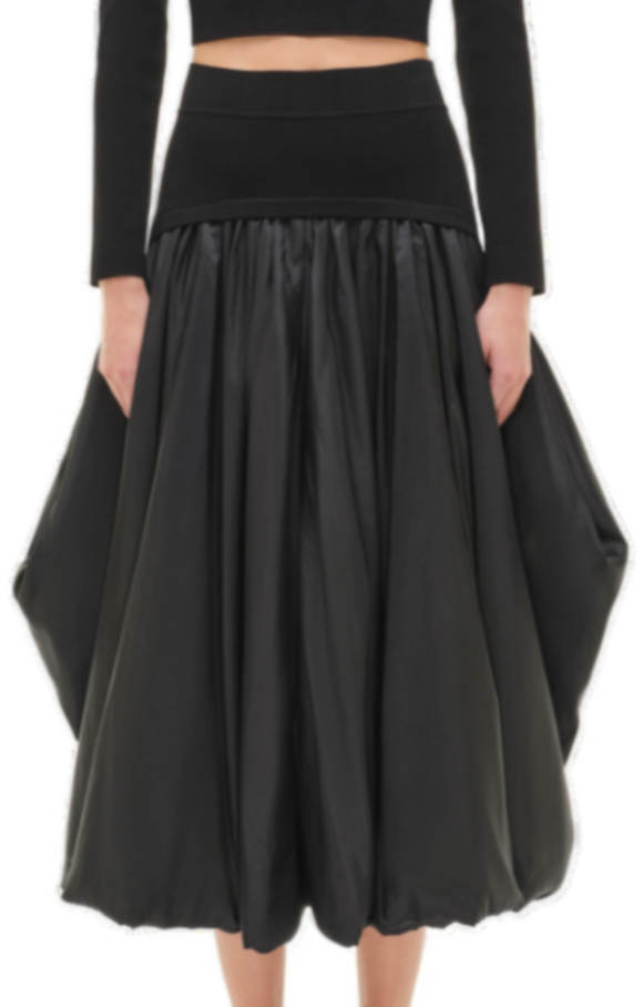 SIMKHAI - Corinn Midi Skirt in Black