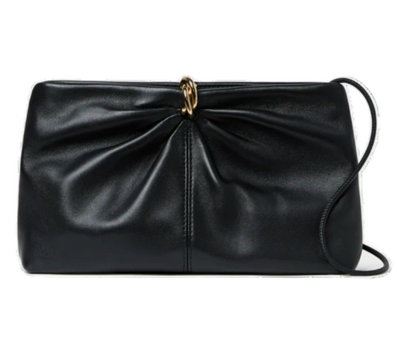 Loeffler Randall - Corrinne Gathered Multi Ring Clutch in Black