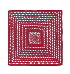 Swells - Crimson + Grey Scarf