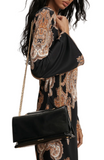 Veronica Beard - Crinkle Wedge Bag in Black