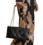 Veronica Beard - Crinkle Wedge Bag in Black