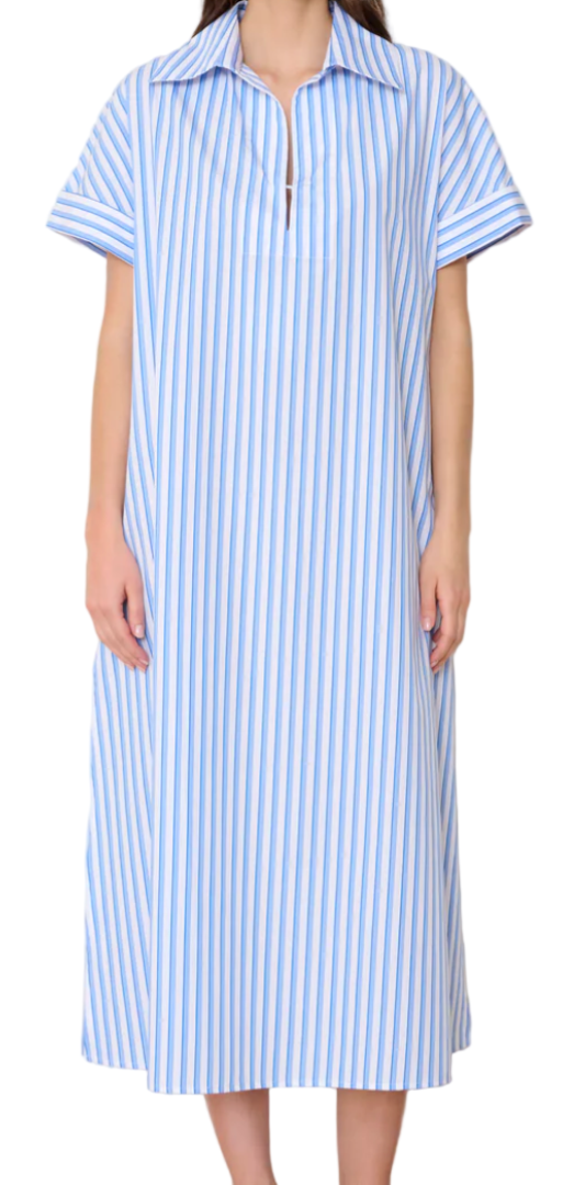 We-Ar4 - The Darla Dress in Nautical Stripe