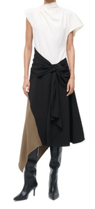 STAUD - Davina Dress in Black Multi
