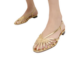 Loeffler Randall - Devon Lattice Slingback Sandal in Gold
