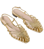 Loeffler Randall - Devon Lattice Slingback Sandal in Gold
