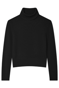 White + Warren - Cashmere Featherweight Turtleneck in Dark Umber