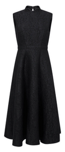 Saloni - Flora Dress in Noir Rose