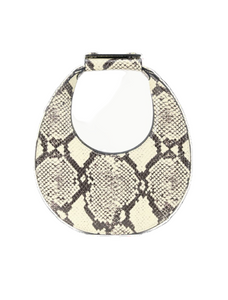 STAUD - Good Night Moon Bag in White Snake