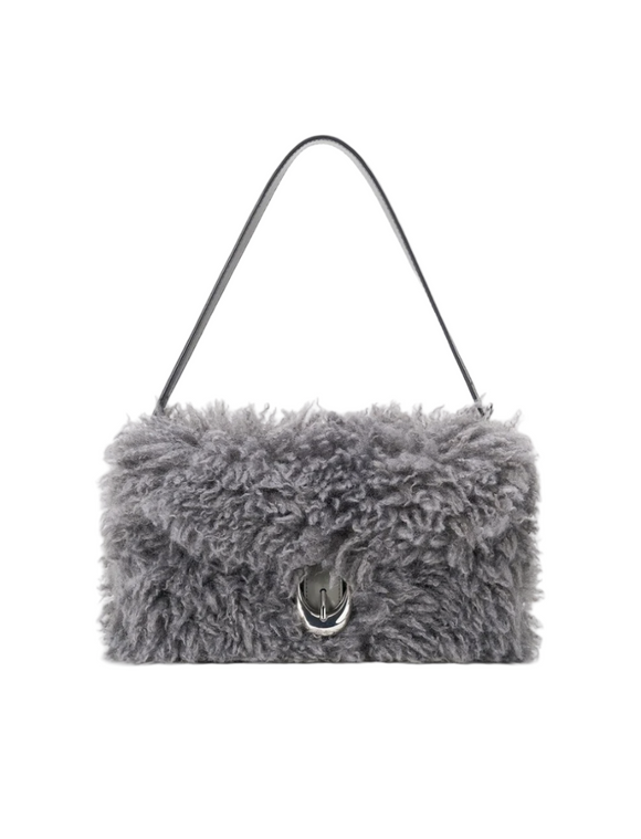 STAUD - Harlow Bag in Storm Fur