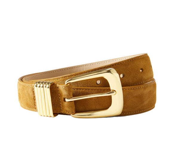 Veronica Beard - Suede Harness Belt in Acorn