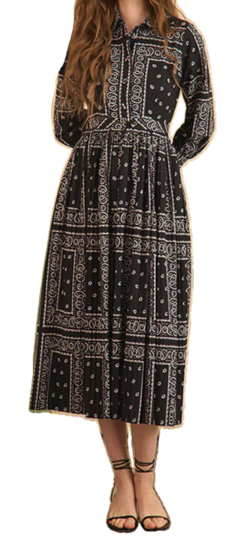 Hunter Bell - Hattie Dress in Aces Wild Black