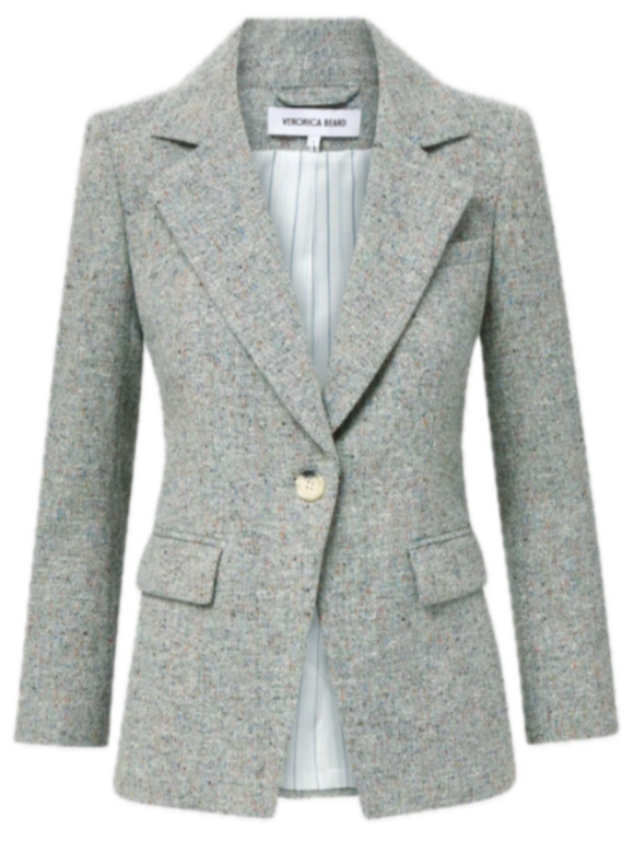 Veronica Beard - Healy Dickey Jacket in Antique Blue Melange