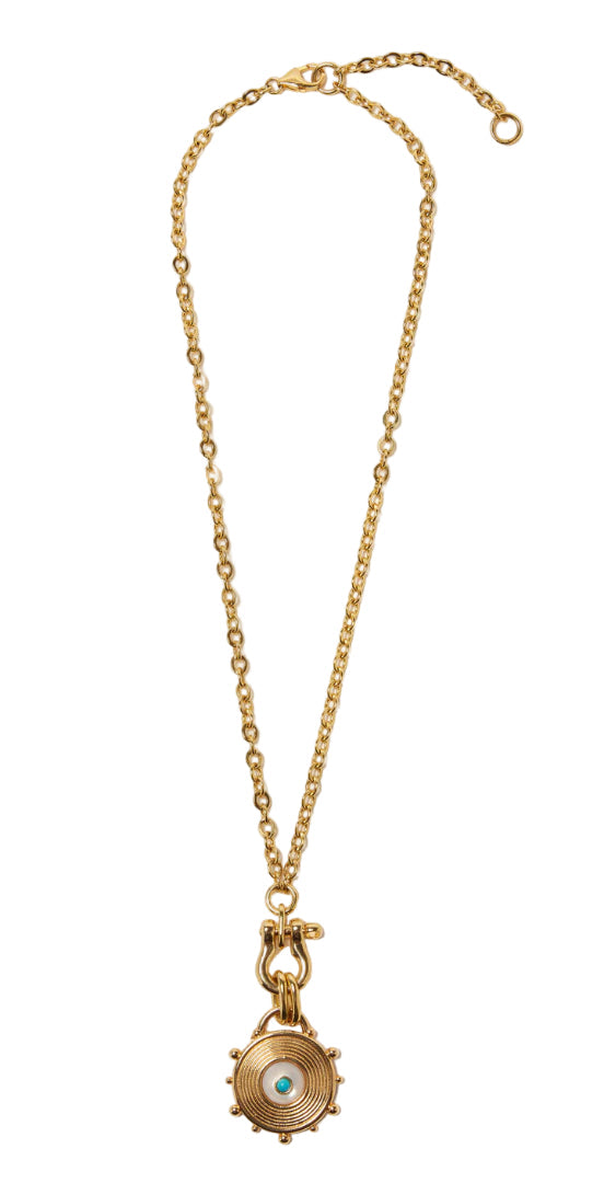 Lizzie Fortunato - Helm Pendant Necklace in Pearl