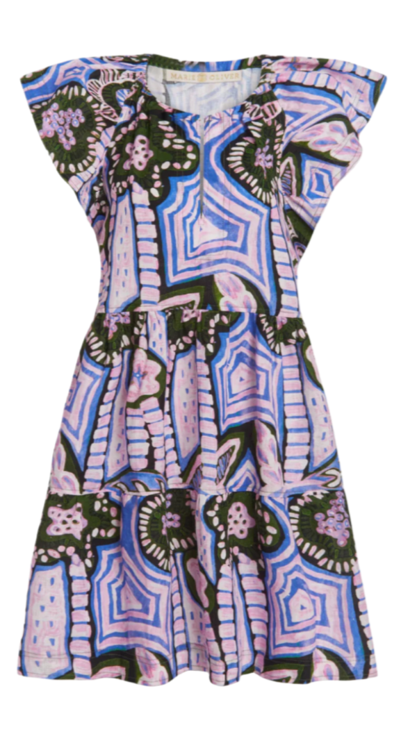 Marie Oliver - Kara Dress in Hyacinth