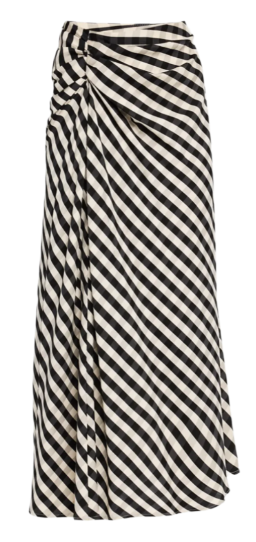 A.L.C. - Jean Skirt in Black/Tan