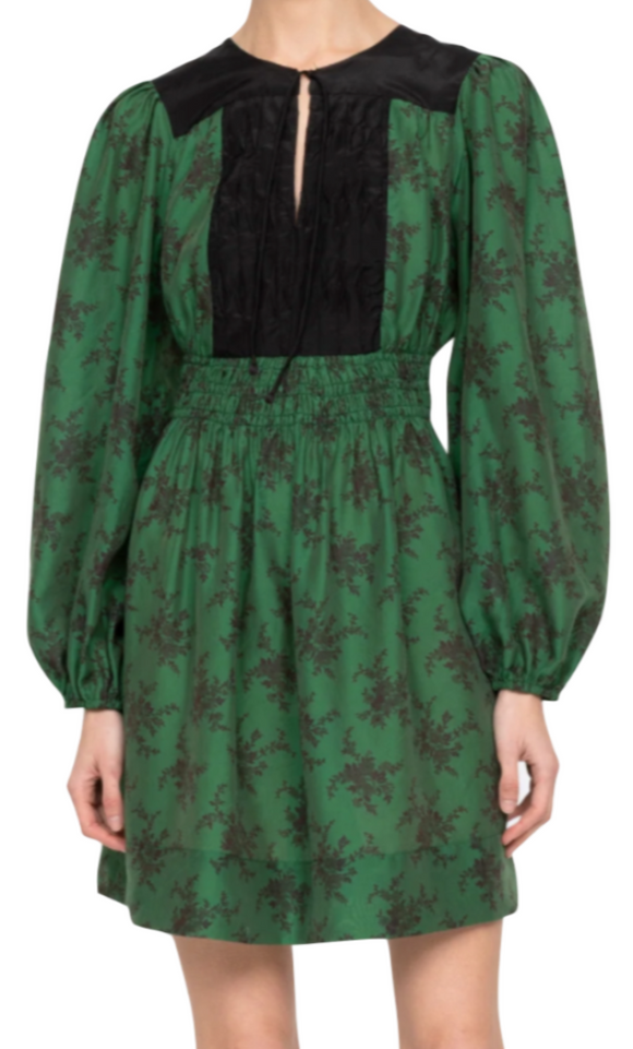 Sea - Joan Print Tunic Dress in Green