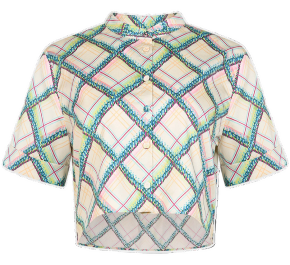 Saloni - Jude-B Shirt in Compass Check