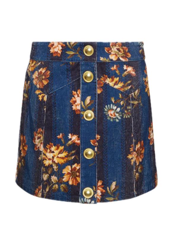 Cara Cara - Juniper Skirt in Amour Flora Navy