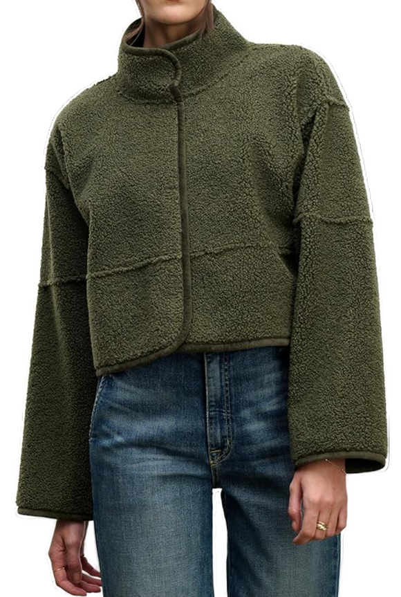 Velvet - Kelly Jacket in Army