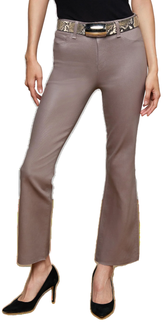 L'AGENCE - Kendra Crop Flare in Driftwood Coated