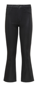 L'AGENCE - Kendra Crop Flare in Noir Coated