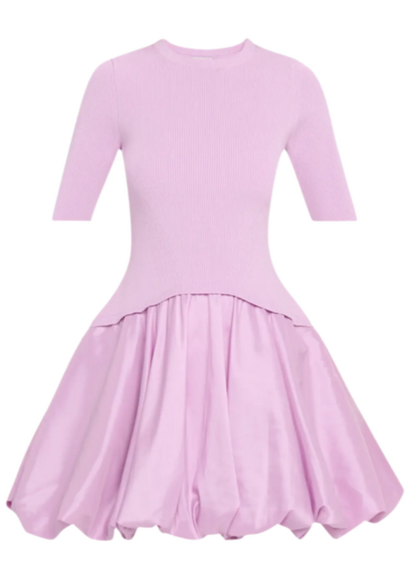 SIMKHAI - Kenny Bubble Mini Dress in Orchid