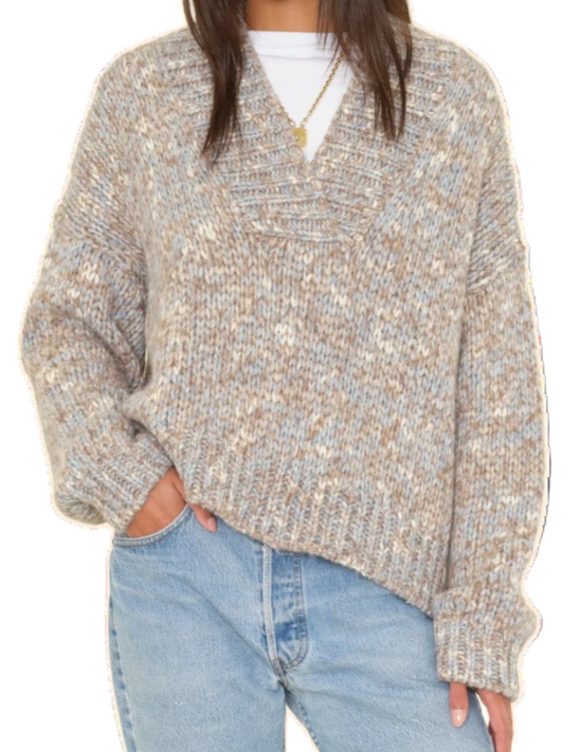 Xirena - Keyes Sweater in Light Blue Melange
