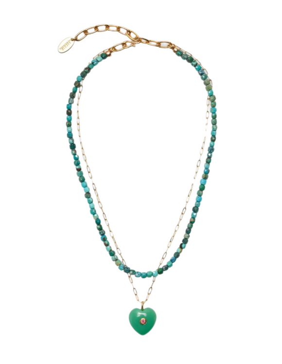 Lizzie Fortunato - Lamai Necklace in Everglade Green