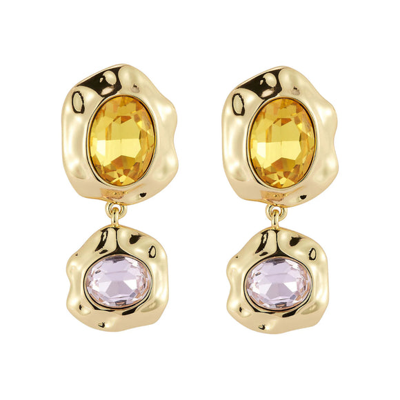 Mignonne Gavigan - Leia Drop Earrings in Pink Yellow