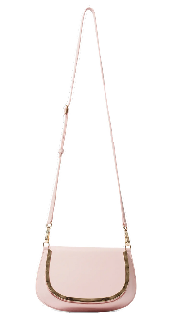 SIMKHAI - Logan Leather Crossbody in Pale Pink
