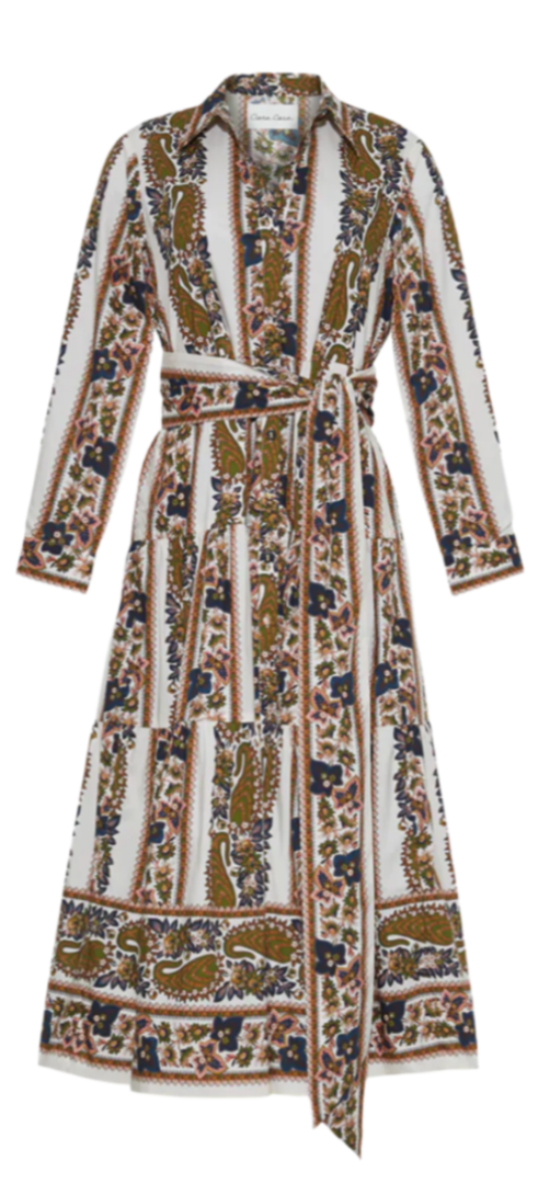 Cara Cara - Lolita Dress in Paisley Trail Ivory