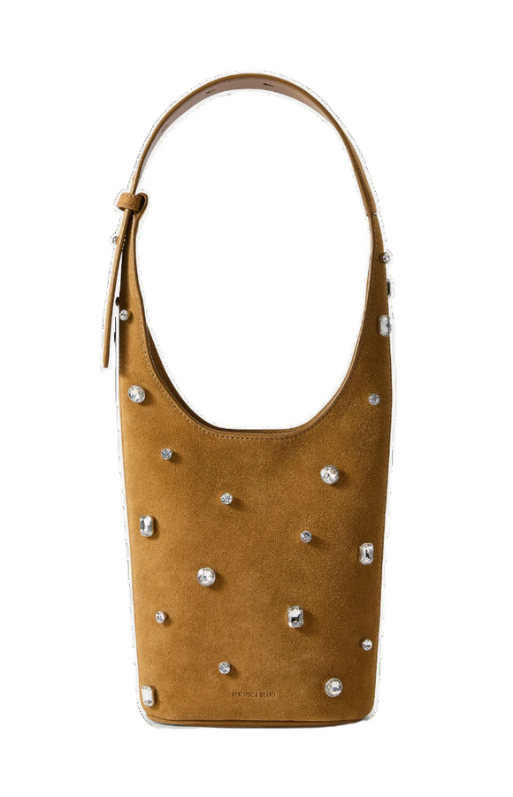 Veronica Beard - Crystal Embellished Loop Bag in Acorn