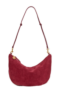 Clare V. - Lune Bag in Currant Suede