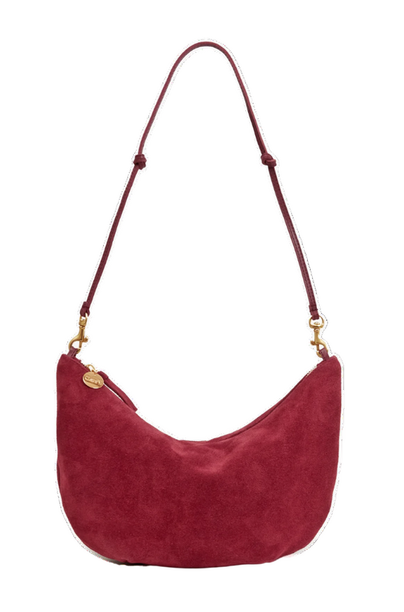 Clare V. - Lune Bag in Currant Suede