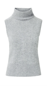 Veronica Beard - Mazzy Brushed Cashmere Shell in Heather Grey