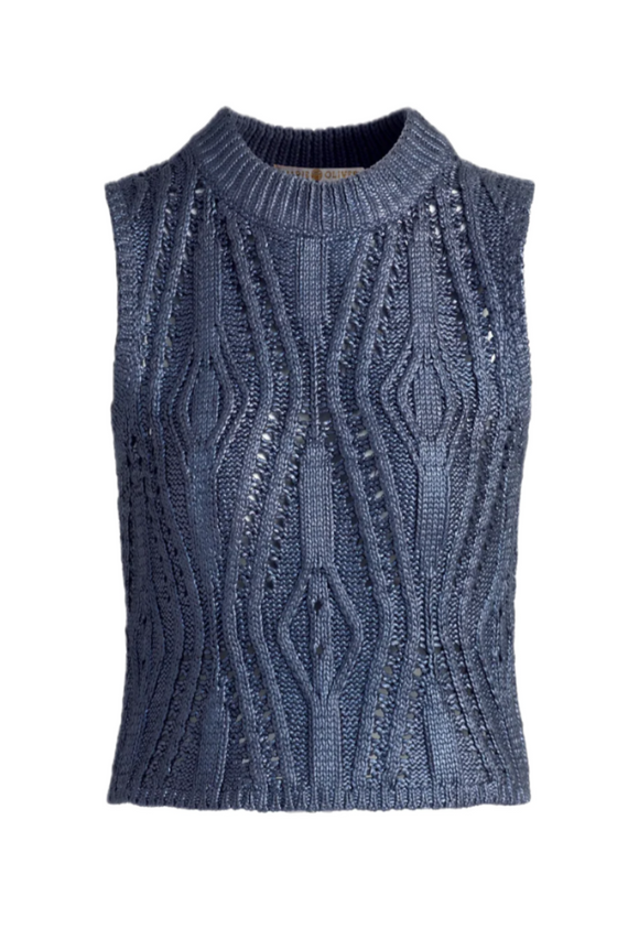 Marie Oliver - McGuire Top in Navy
