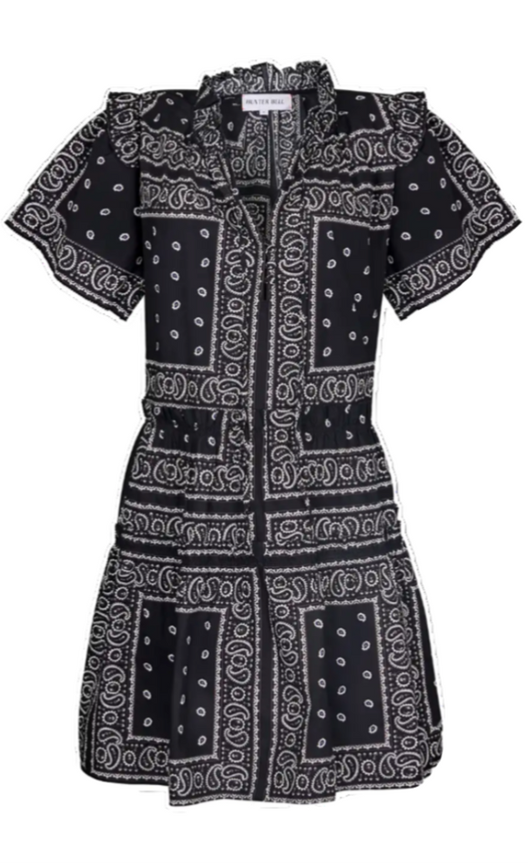 Hunter Bell - Merritt Dress in Aces Wild Black
