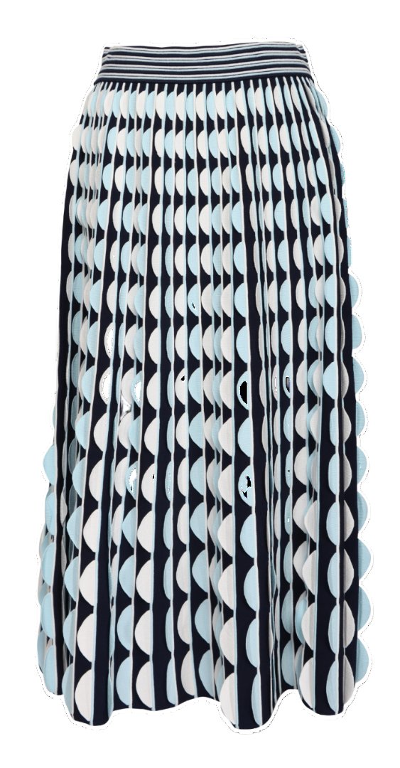 SIMKHAI - Micah Midi Skirt in Sky Multi