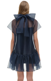 SIMKHAI - Beaux Tiered Mini Dress in Midnight