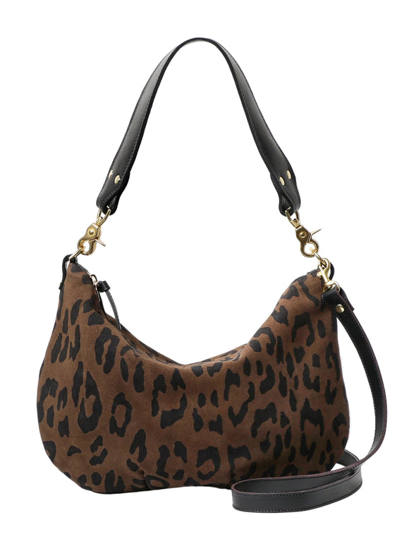 Clare V. - Moyen Messenger in Cocoa Pablo Cat Suede