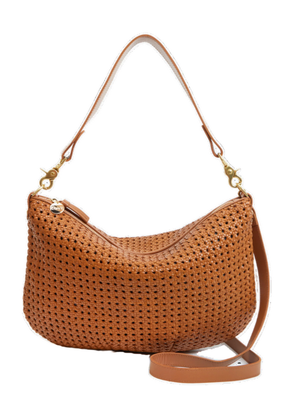 Clare V. - Moyen Messenger in Tan Rattan