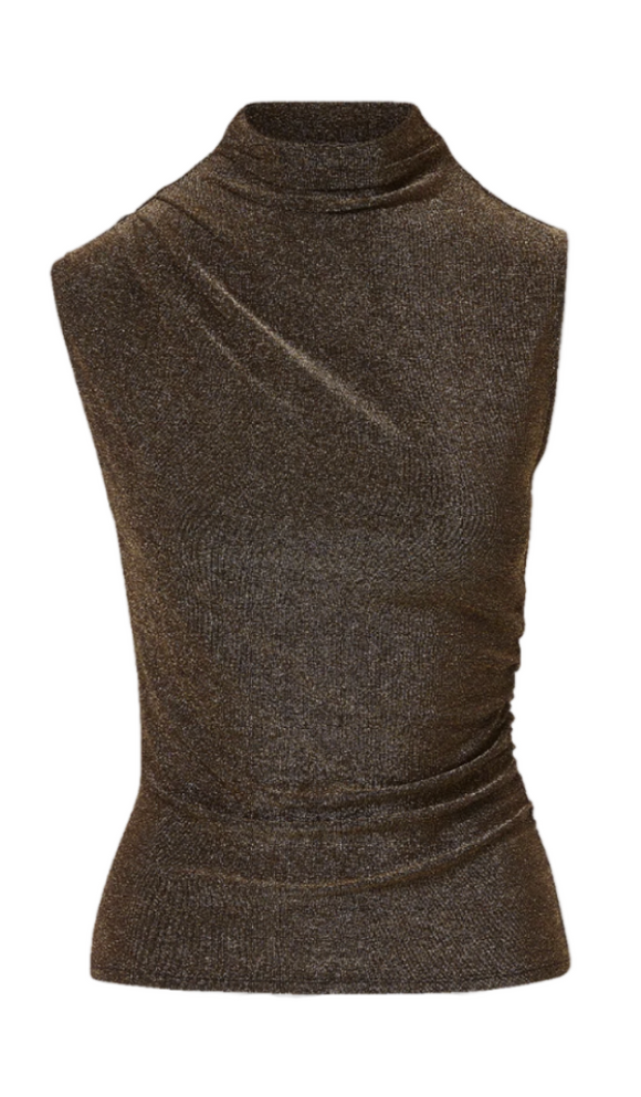 Veronica Beard - Mylie Sleeveless Top in Gold